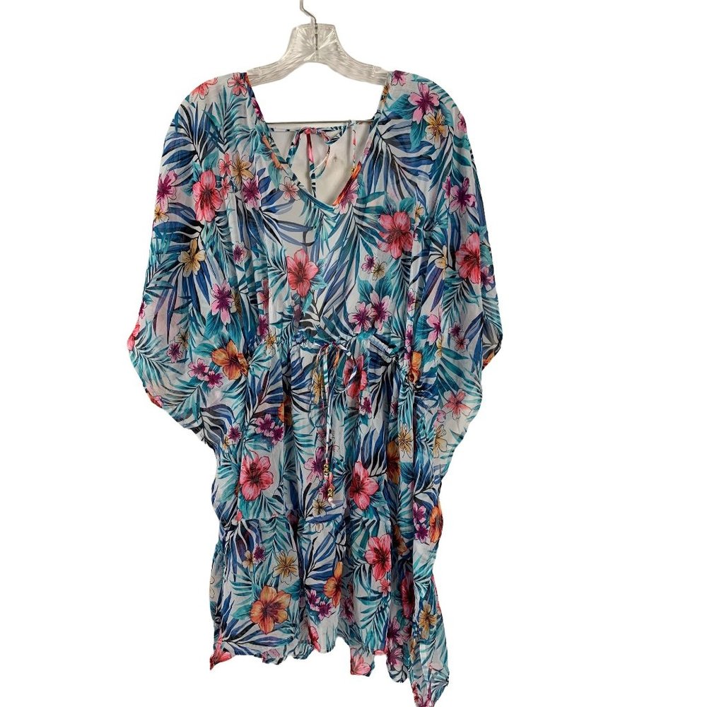 Floral Print Swim Cover-Up